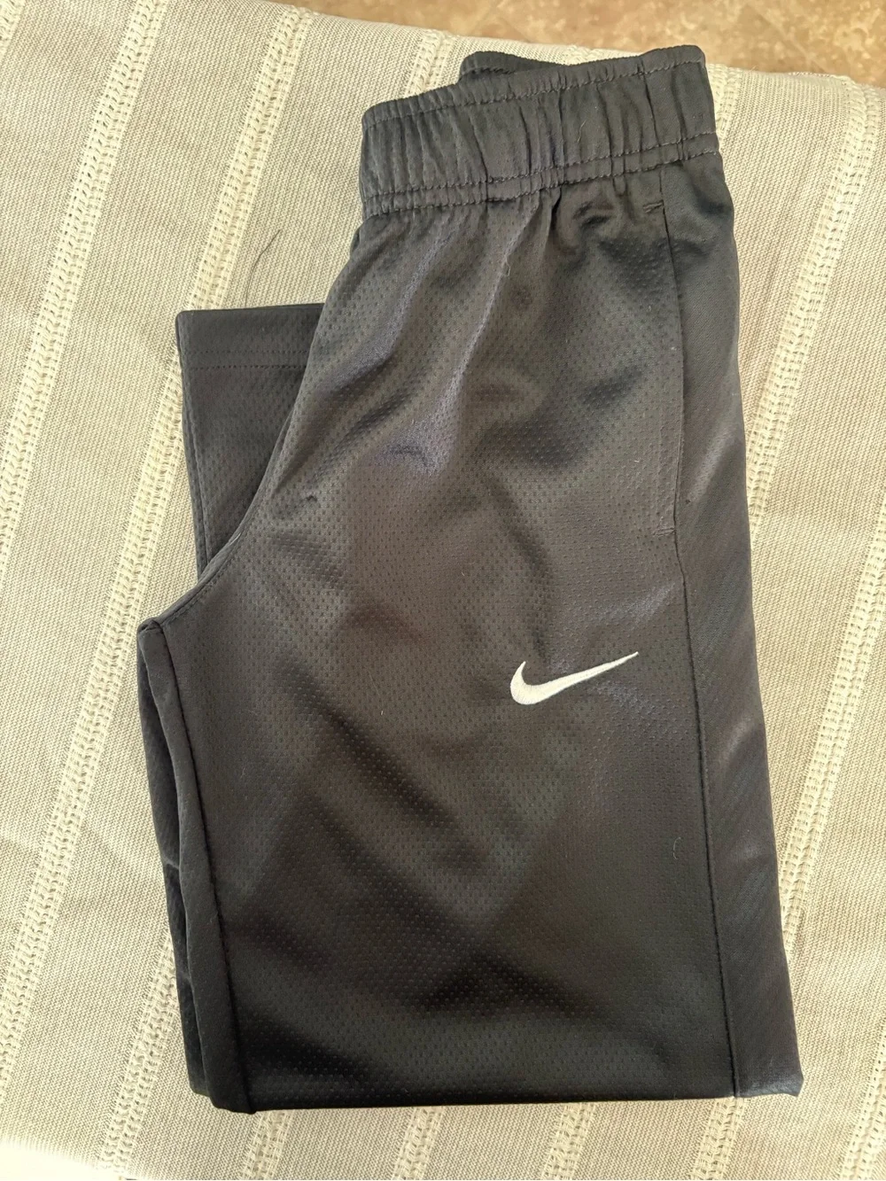 Nike Black Kids' Sweatpants with White Swoosh